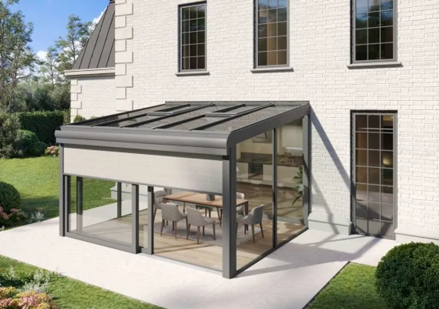 Toile intégrée à pergola